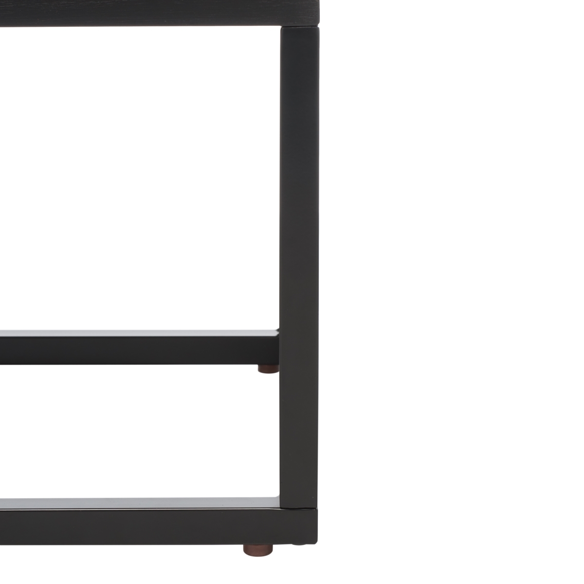 Vance 3 Door 2 Shelf Sideboard - Black / Brown - Safavieh - Image 3