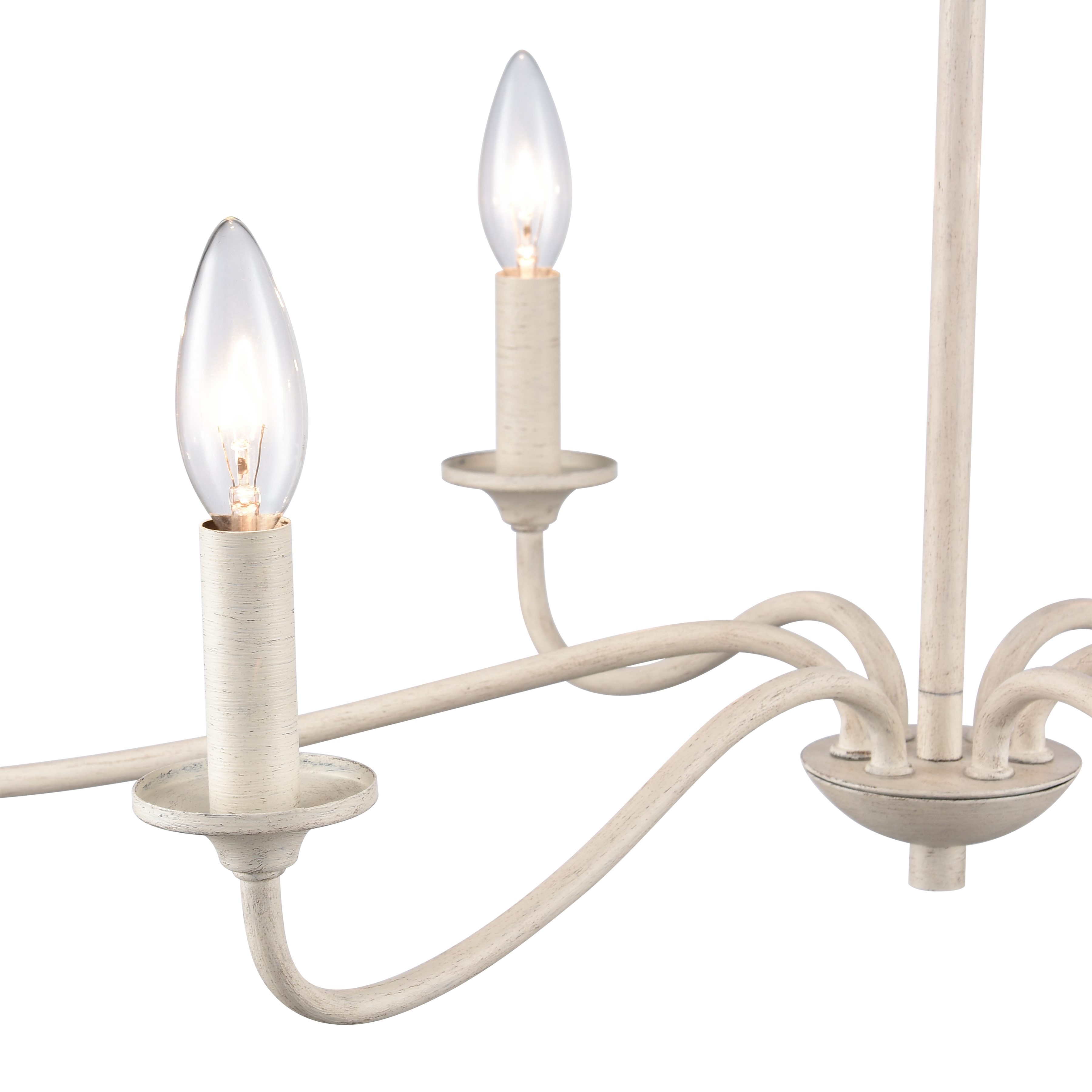 Quinn 30'' Wide 6-Light Chandelier - Antique White - Image 5