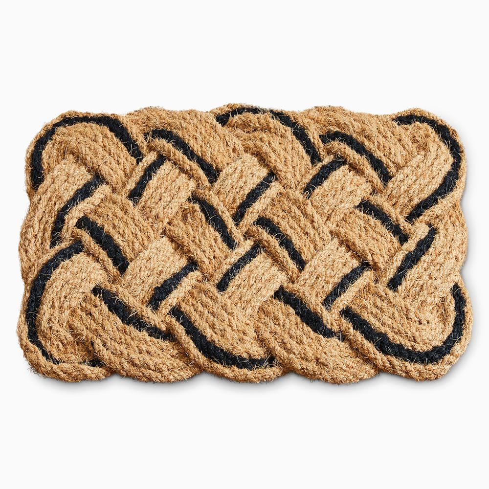 Pop Woven Doormat, 18x30, Black - Image 0