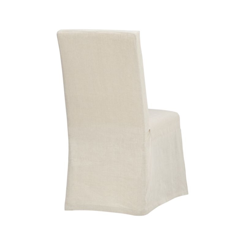 Slip Linen Slipcovered Dining Chair - Image 6