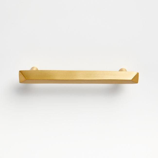 Triangle 4" Brass Bar Pull - Image 0