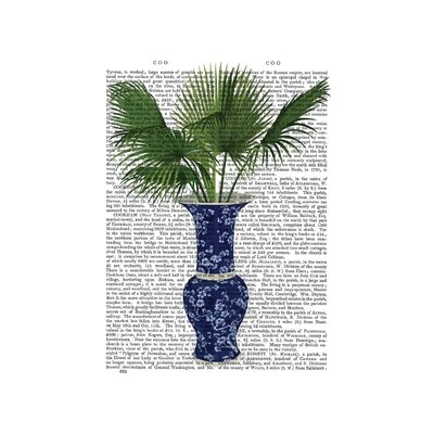 Chinoiserie Vase 8, with Plant Book Print by Fab Funky - Wrapped Canvas Graphic Art Print - Image 0