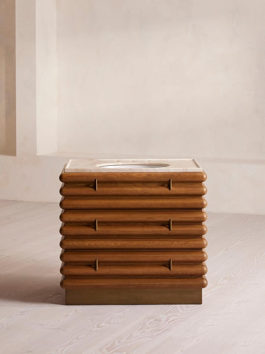 Harrison Single Vanity Unit, Royal Diana Marble - Image 0