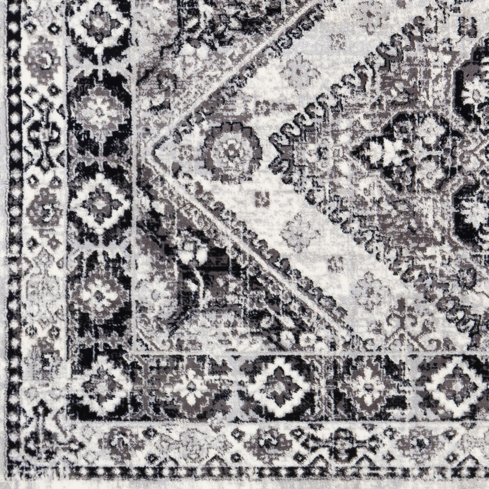 Wanderlust Gray Indoor 6'7" x 9' Machine Woven Rug - Image 5