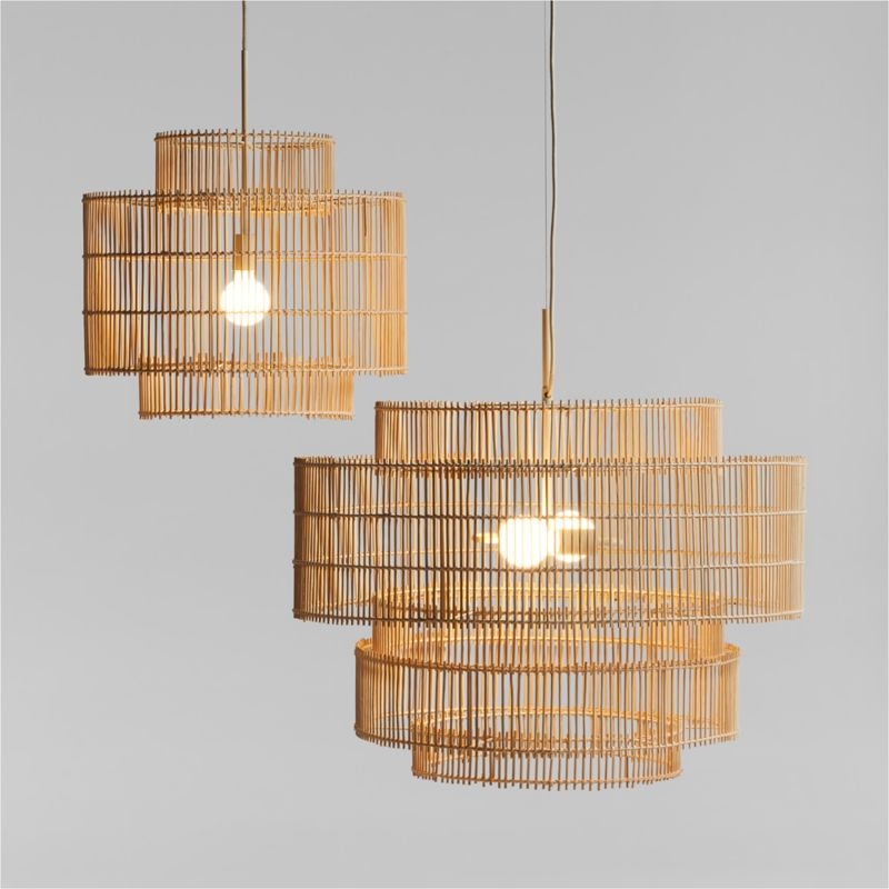 Noon Large Natural Wicker Pendant Light by Leanne Ford - Image 2