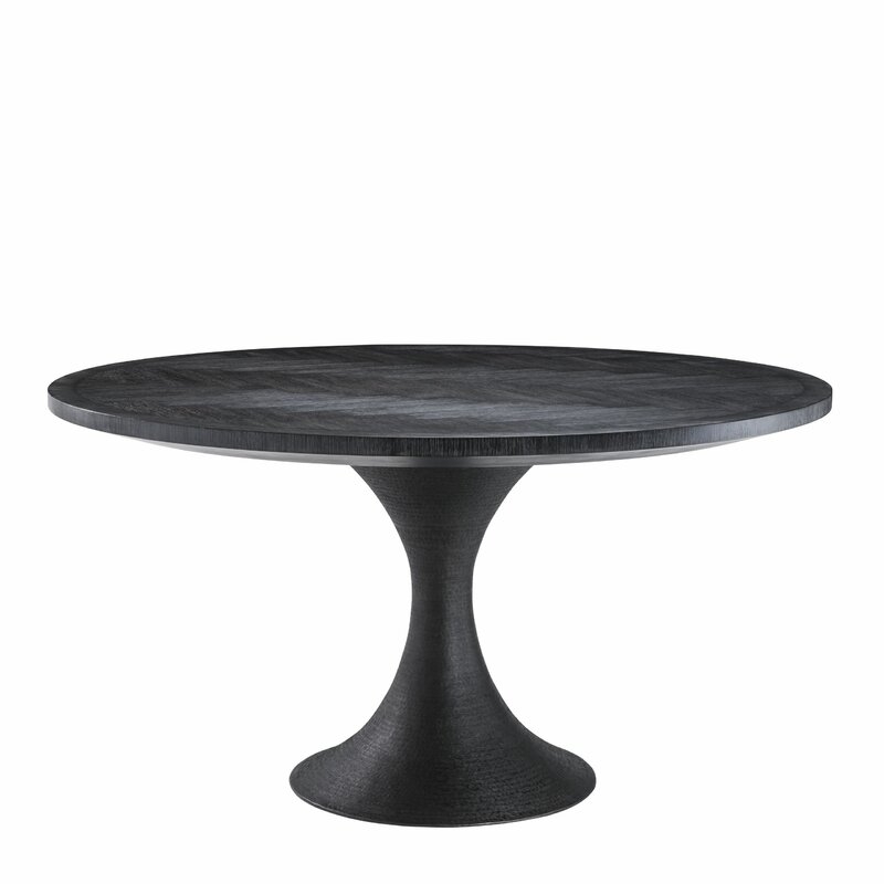 Eichholtz Melchior Round Dining Table Color: Charcoal - Image 0
