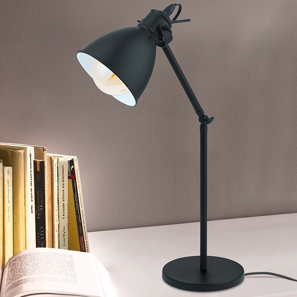 Eglo Priddy Black Metal Adjustable Desk Lamp - Style # 91Y49 - Image 0