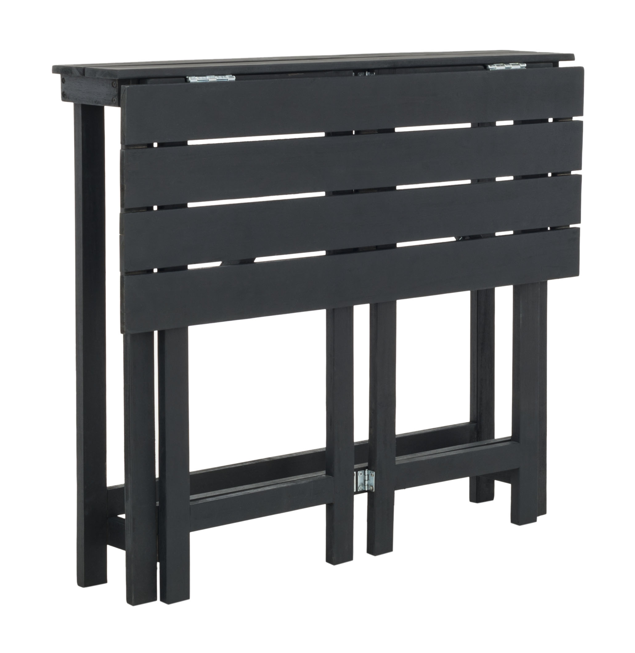 Wilton Balcony Corner Lounge Set - Dark Slate Grey/Navy - Safavieh - Image 6