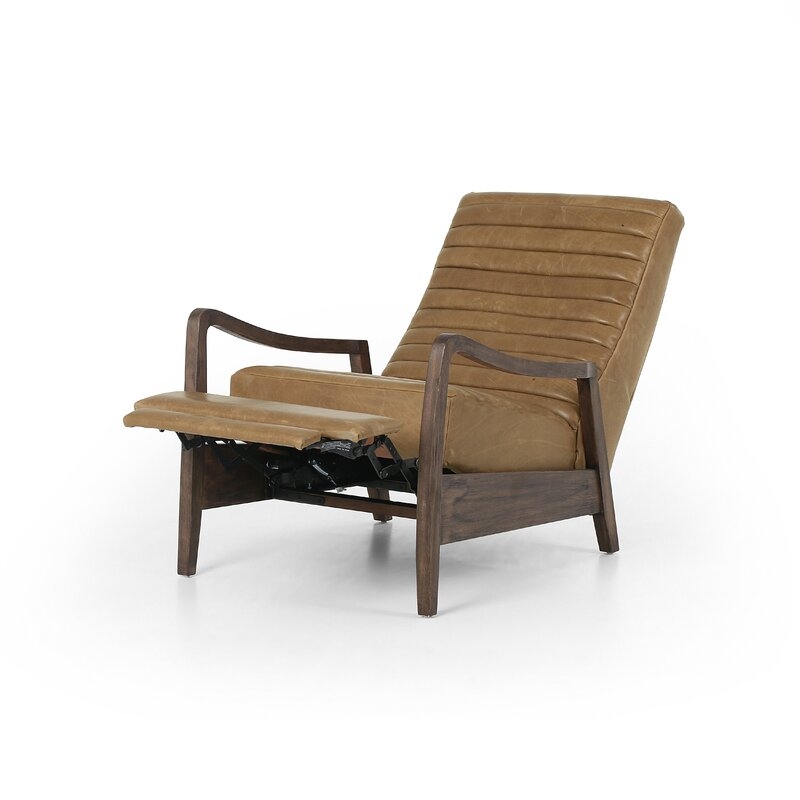 Four Hands Kensington 27.5"" Wide Genuine Leather Manual Standard Recliner - Image 0