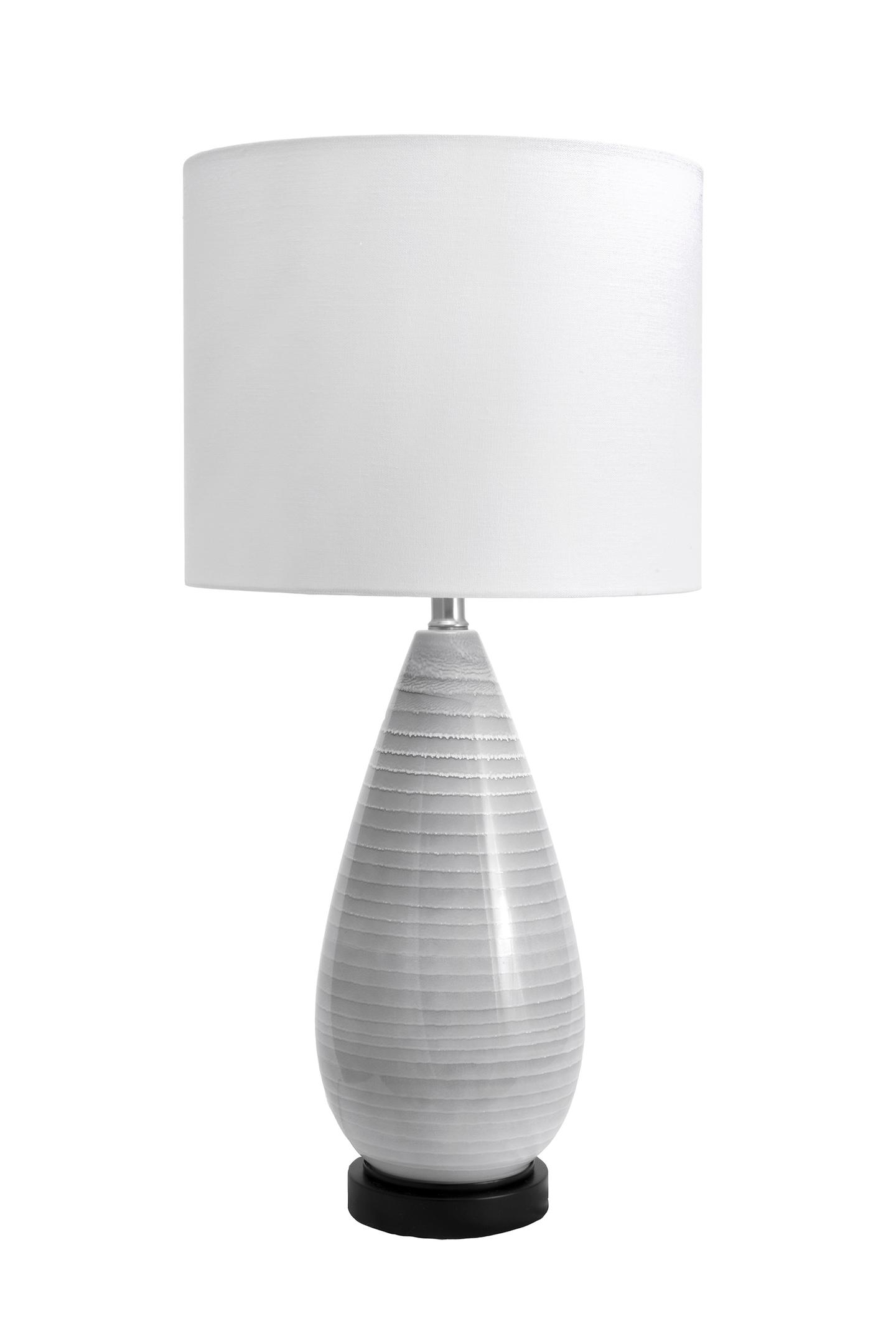Tempe 27" Glass & Metal Table Lamp - Image 0