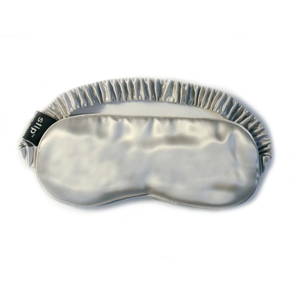 Slip Silk Eye Mask, One Size, Silver - Image 0