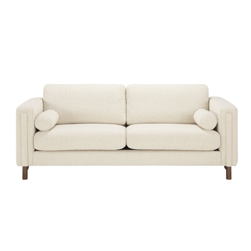 Bobby Berk Home 87" Square Arm Sofa Upholstery Color: Ivory - Image 0