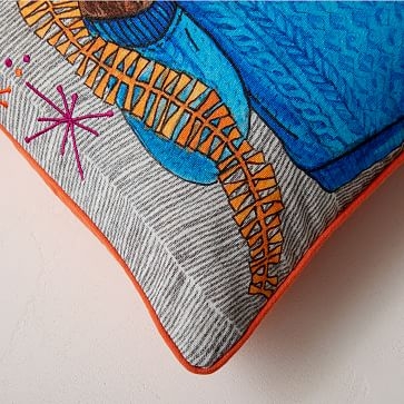Dapper Otter Pillow Cover, 20"x20", Multi - Image 2