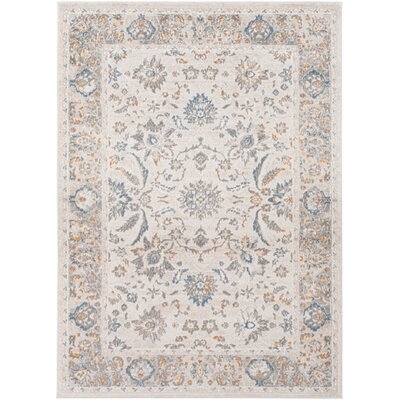 Ableton Floral Cream/Navy Area Rug - Image 0