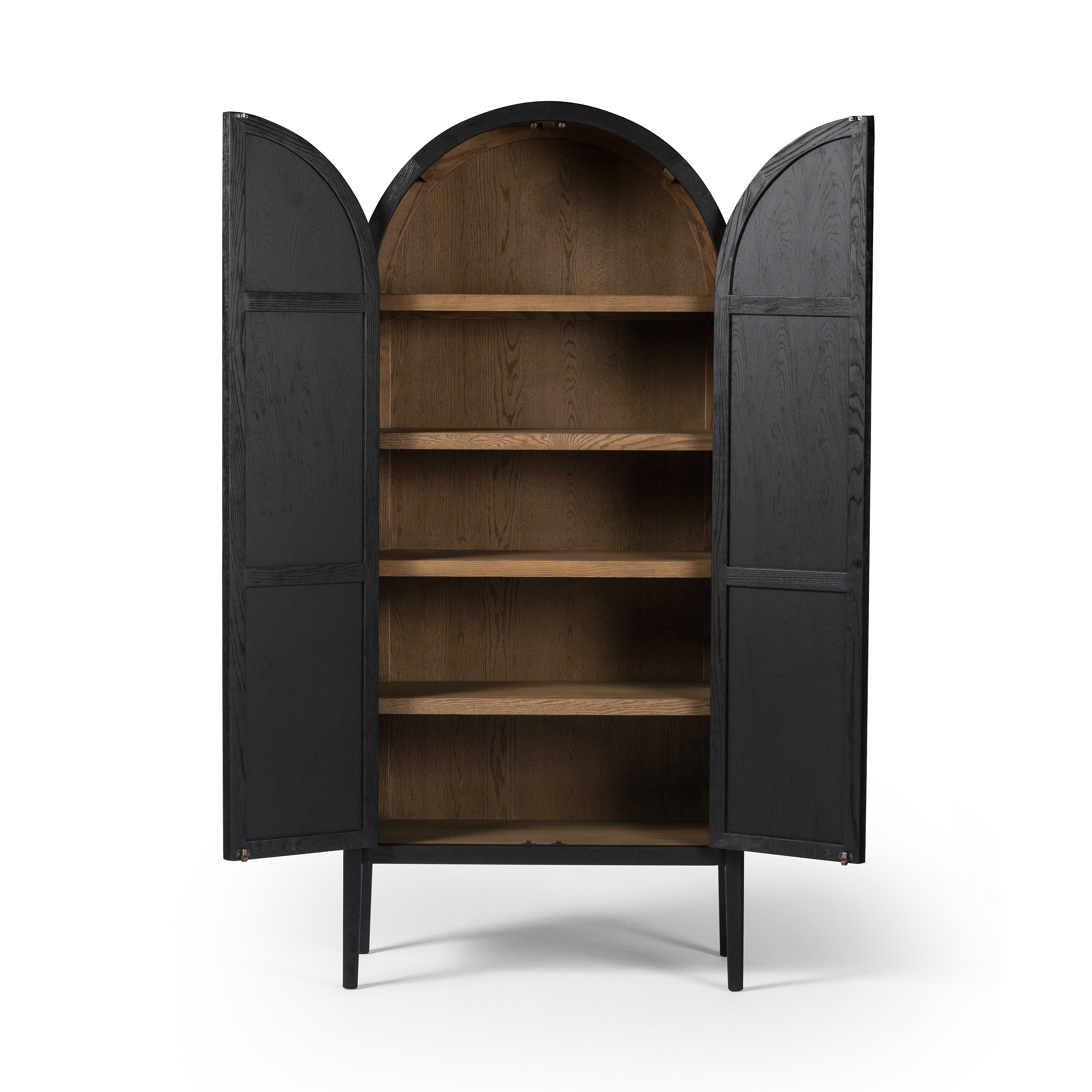 Tolle Panel Door Cabinet-Drifted Mat Blk - Image 14