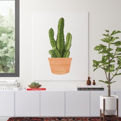 'Cactus Coral III' - Picture Frame Graphic Art Print on Paper - Image 0