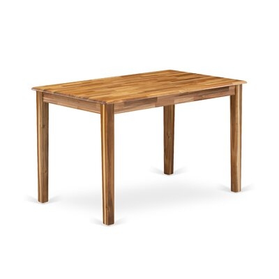 Yat-Awa-T Breakfast Table - Walnut Rectangular Table Top Surface And Asian Wood Modern Rectangular Dining Table 4 Legs - Walnut Finish - Image 0