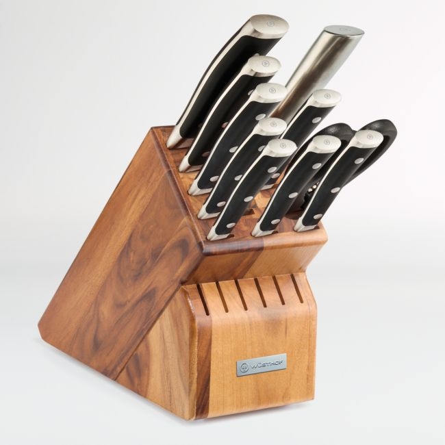 Wusthof ® Classic Ikon 11-Piece Acacia Knife Block Set - Image 0