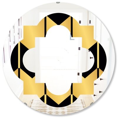 Hexagon Abstract Design III Eclectic Wall Mirror - Image 0