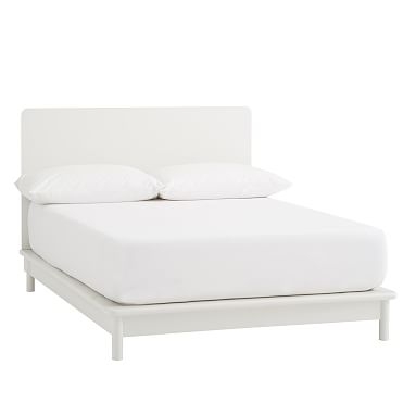 Tilden Platform Bed, Twin, Simply White, UPS - Image 0