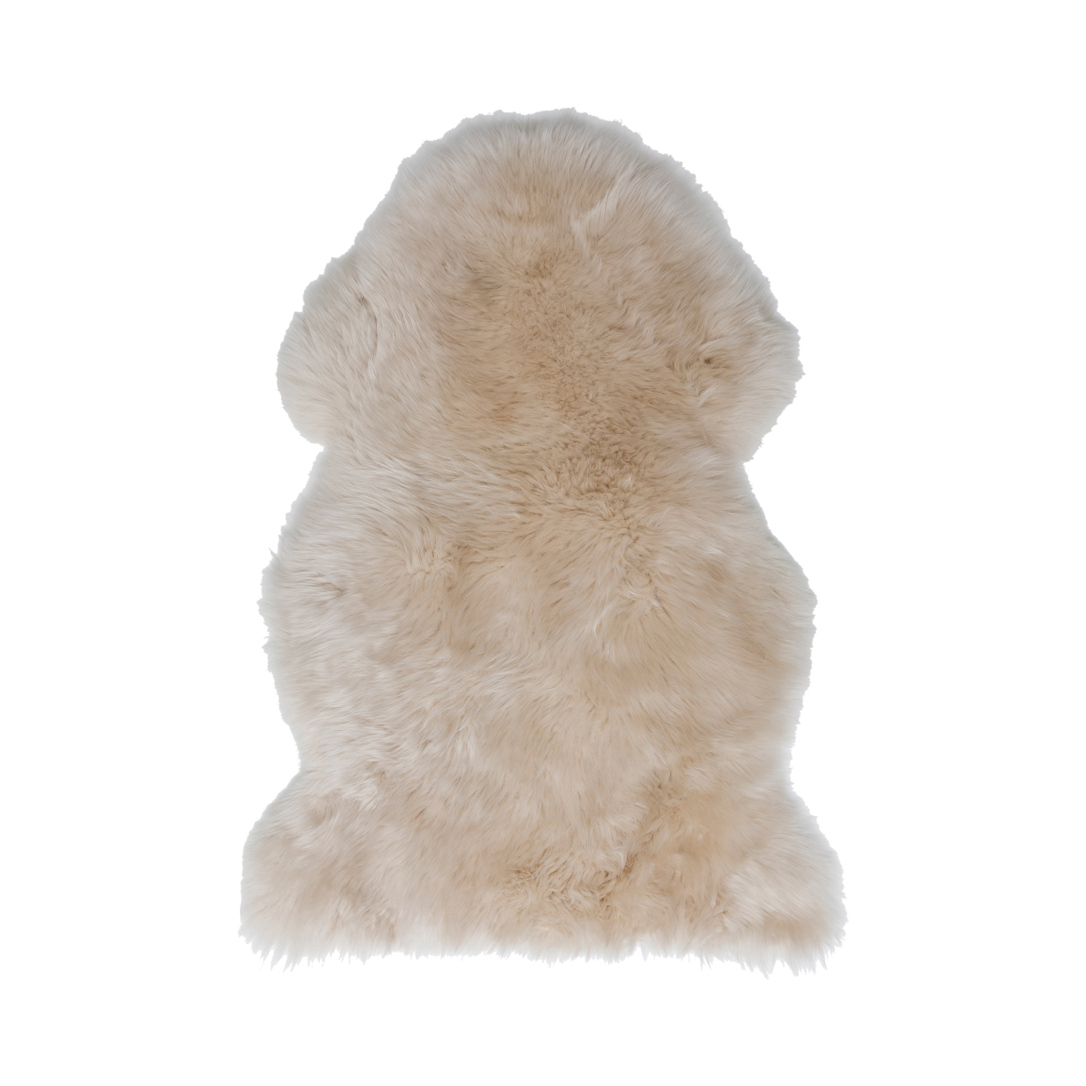  New Zealand Lamb Fur Rug, Cream - Image 0