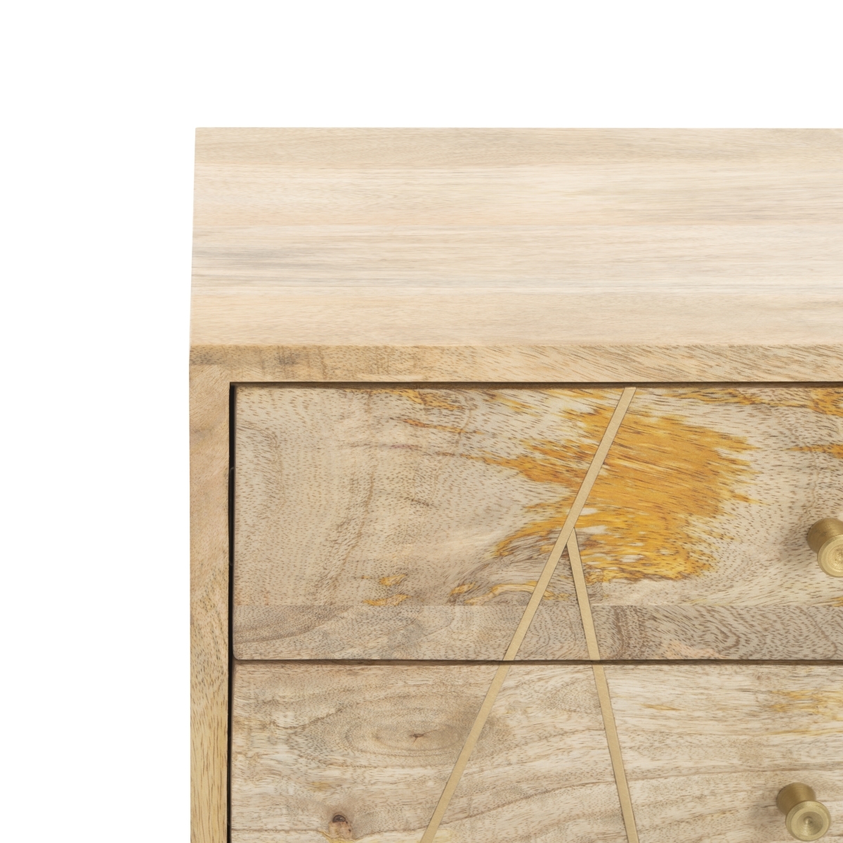 Taft 2 Drawer Cushion Seated Bench - Natural / Grey - Safavieh - Image 2