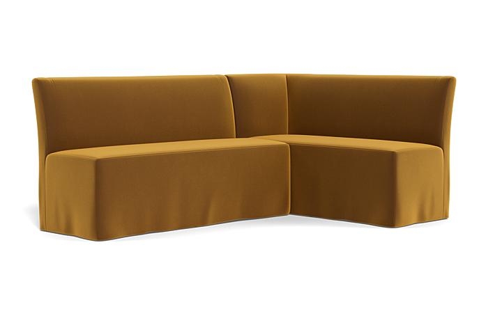 Dorian Slipcovered Right Banquette - Image 1