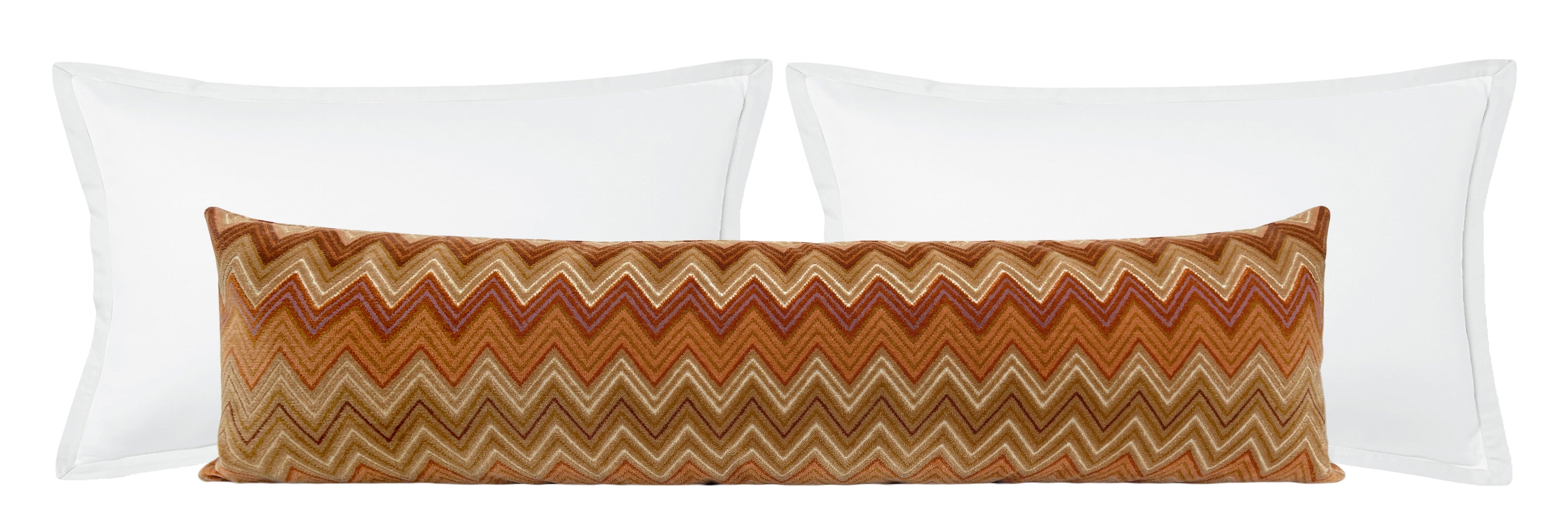 THE XL LUMBAR :: CAPRIO CUT VELVET // AMBER - 14" X 48" - Image 2