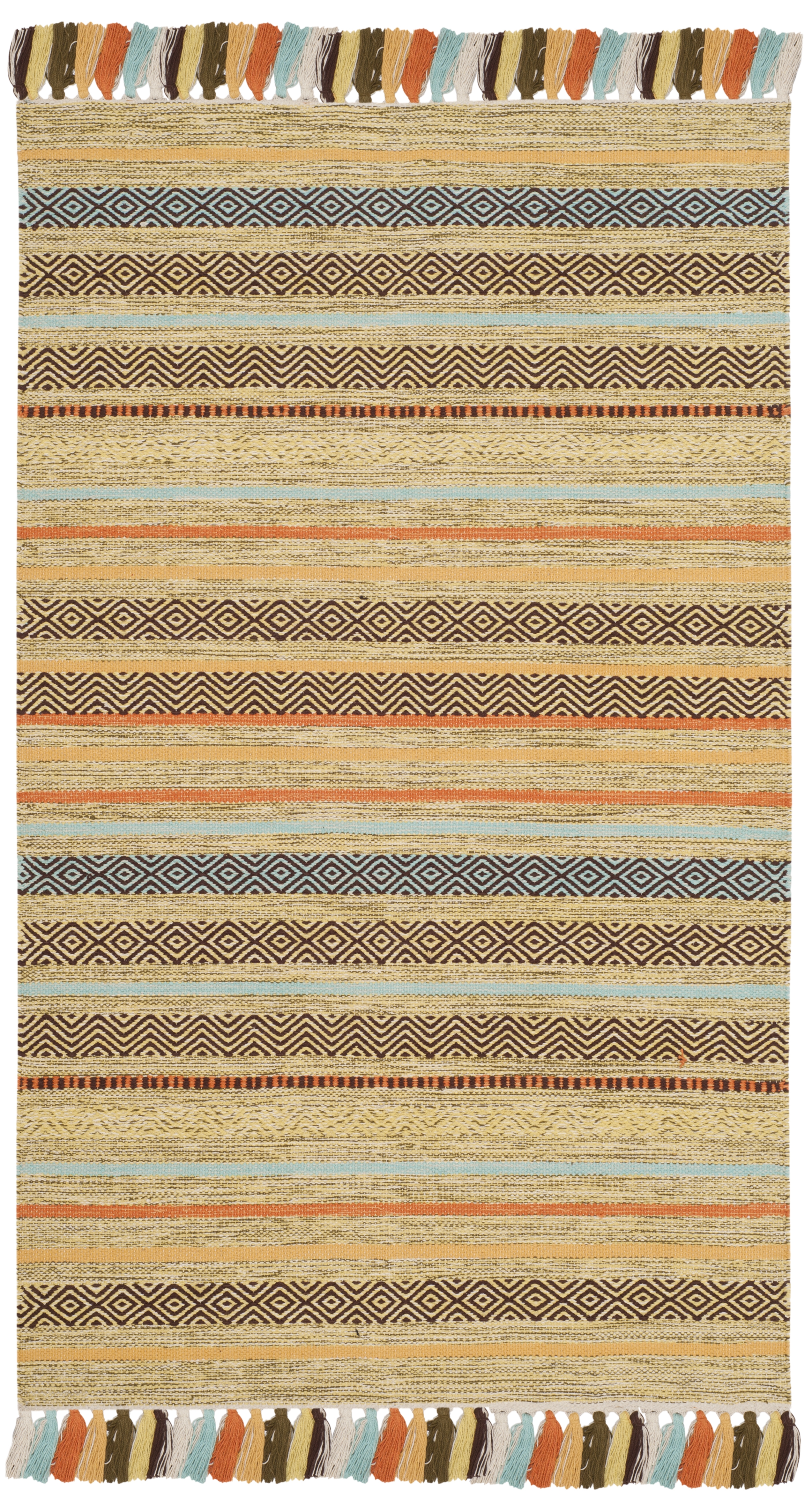 Arlo Home Hand Woven Area Rug, MTK901G, Green/Multi,  3' X 5' - Image 0