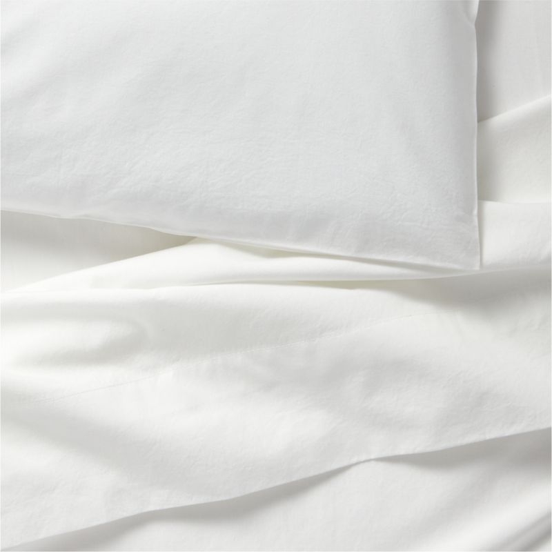Cozy Cloud Pampas Ivory Washed Organic Cotton Toddler Sheet Set - Image 2