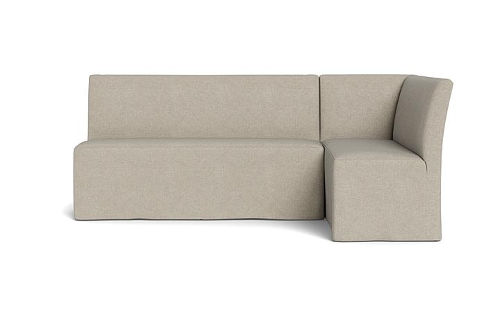 Dorian Slipcovered Right Banquette - Image 0