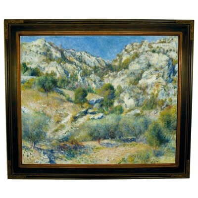 'Rocky Crags at L'Estaque' by Pierre-Auguste Renoir Framed Painting Print - Image 0
