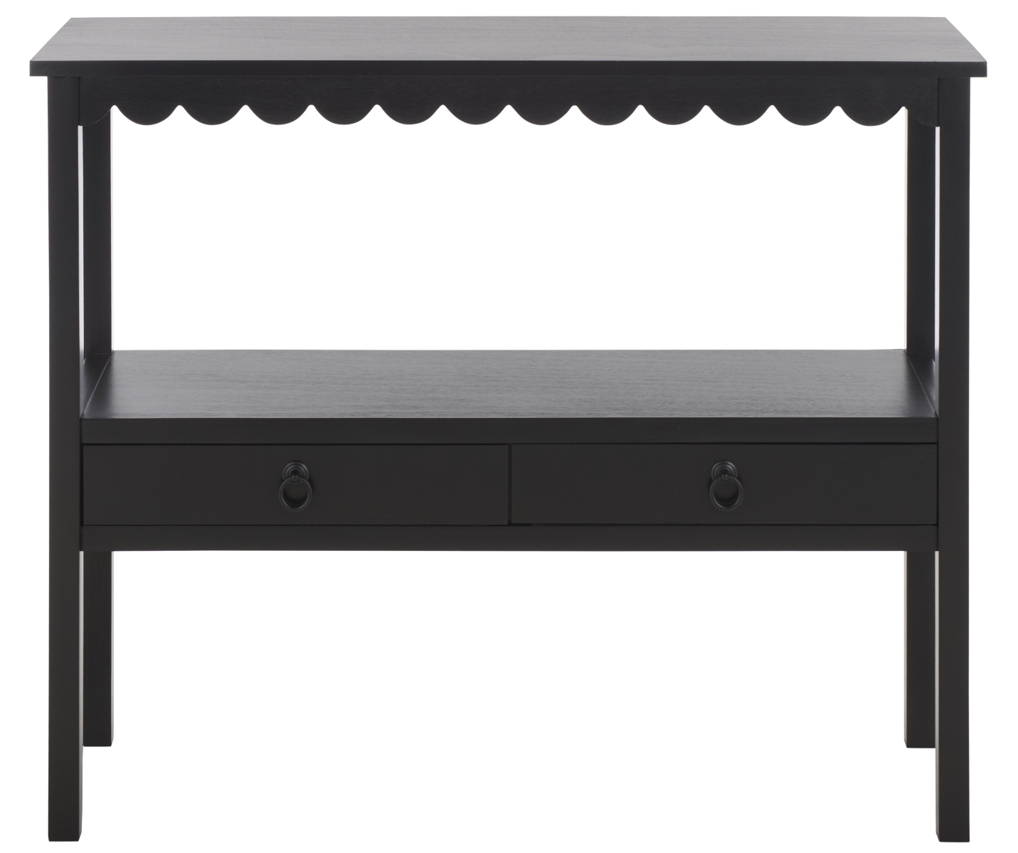 Haven Lower 2 Drawer Console - Matte Black - Image 0