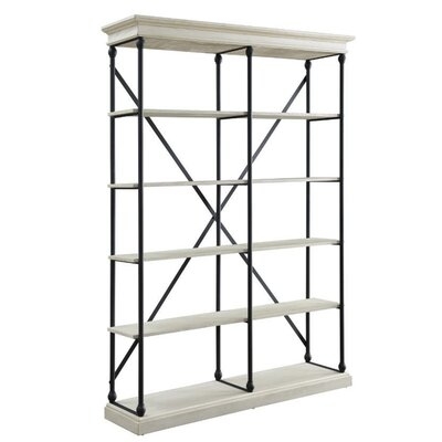 Womac 84'' H x 58'' W Metal Library Bookcase - Image 0