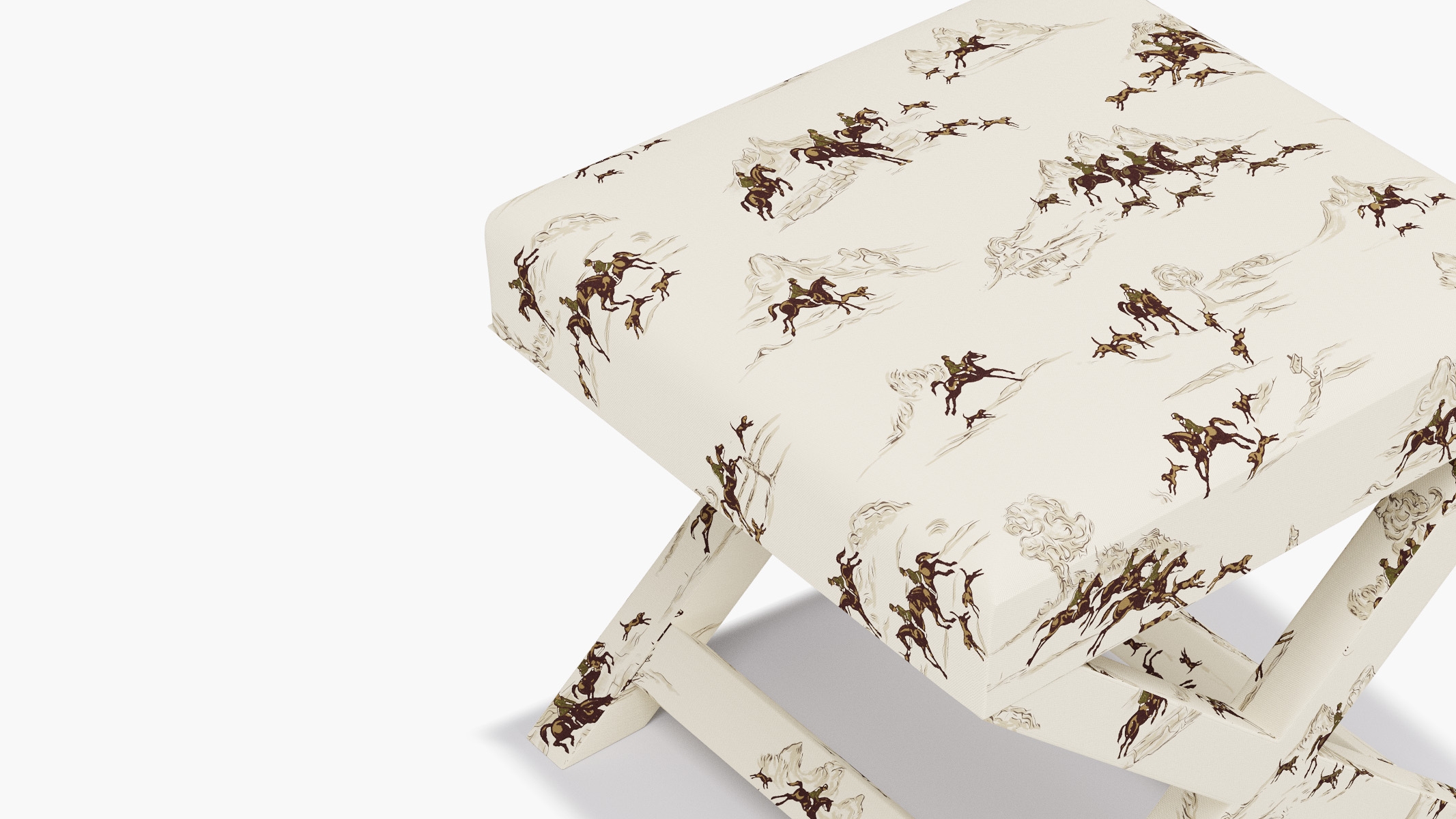 X Bench, Green Cotswold Hunt - Image 3