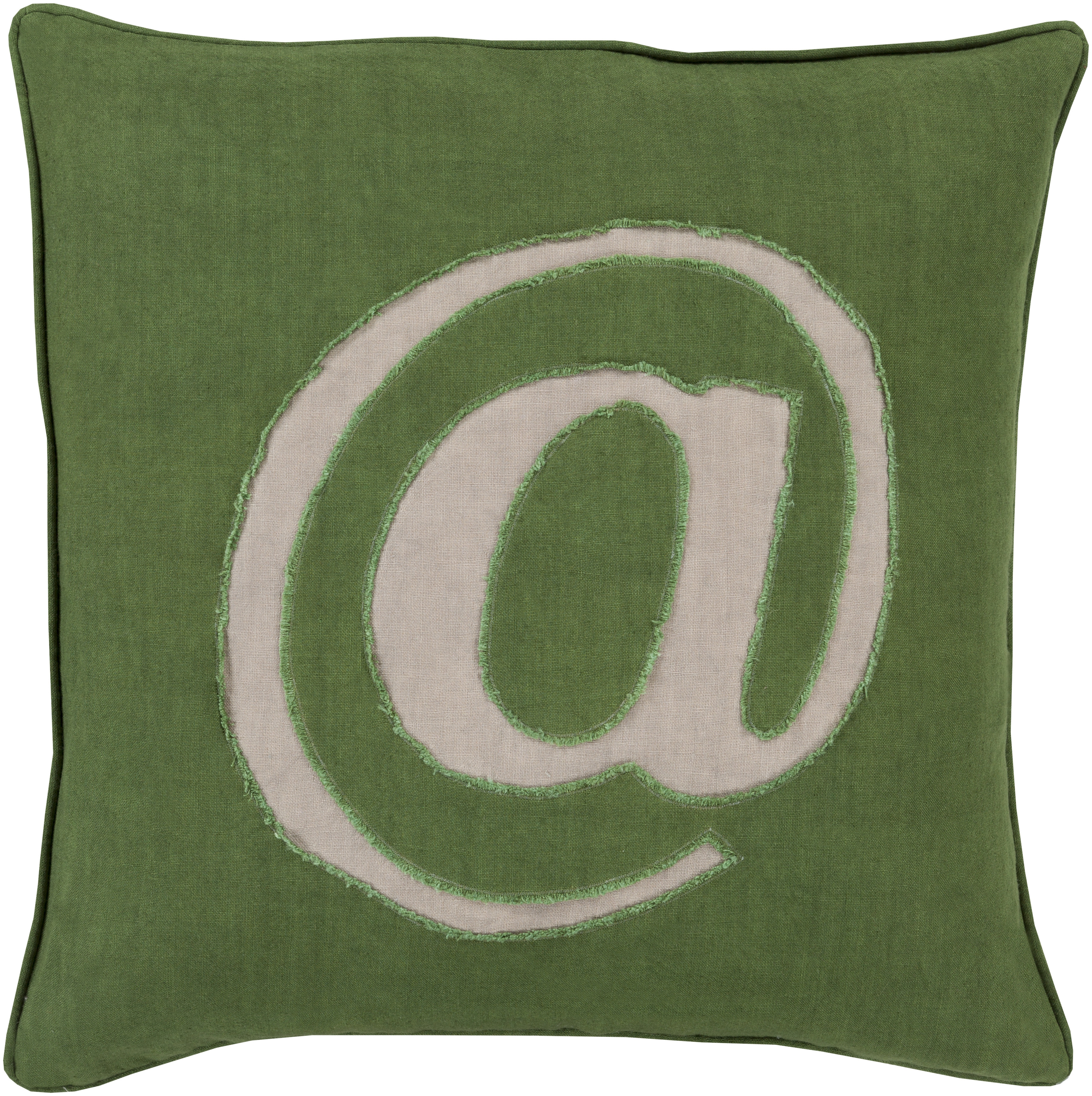 Linen Text LX-005 22"L x 22"W Down Filled Pillow - Image 0