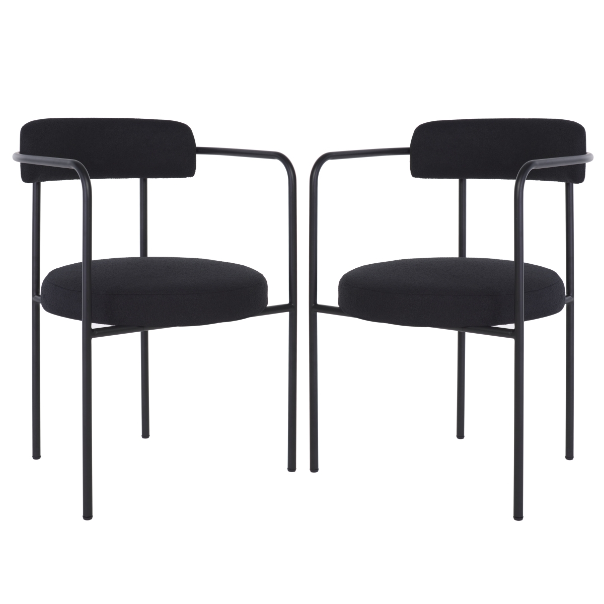 Andrean Dining Arm Chair - Black - Image 0