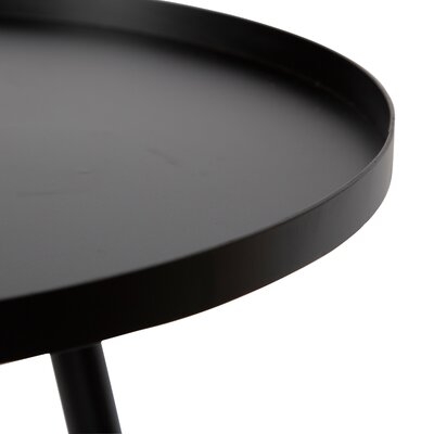 Black Madeleine 20.25'' Tall Tray Top 3 Legs End Table - Image 1