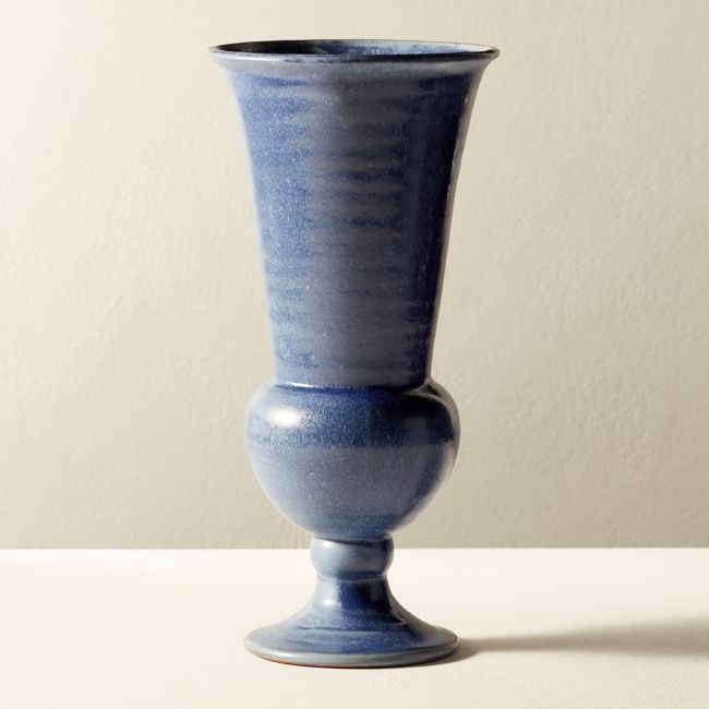 Mandra Blue Terracotta Vase - Image 0