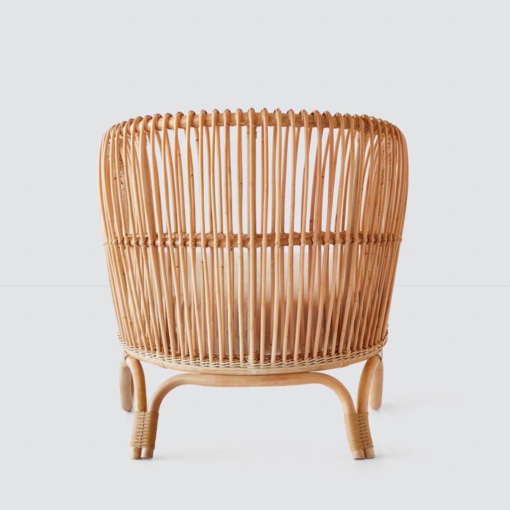 The Citizenry Tara Rattan Lounge Chair | Natural - Image 3