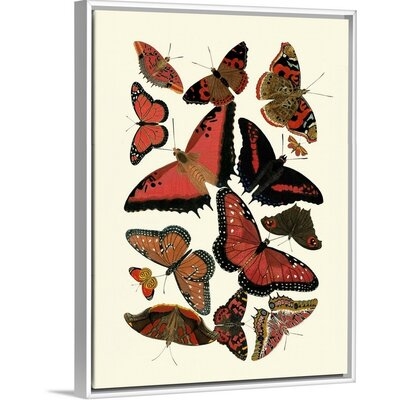 Red Butterfly Study by Studio Vision - Painting Print on Canvas - Image 0