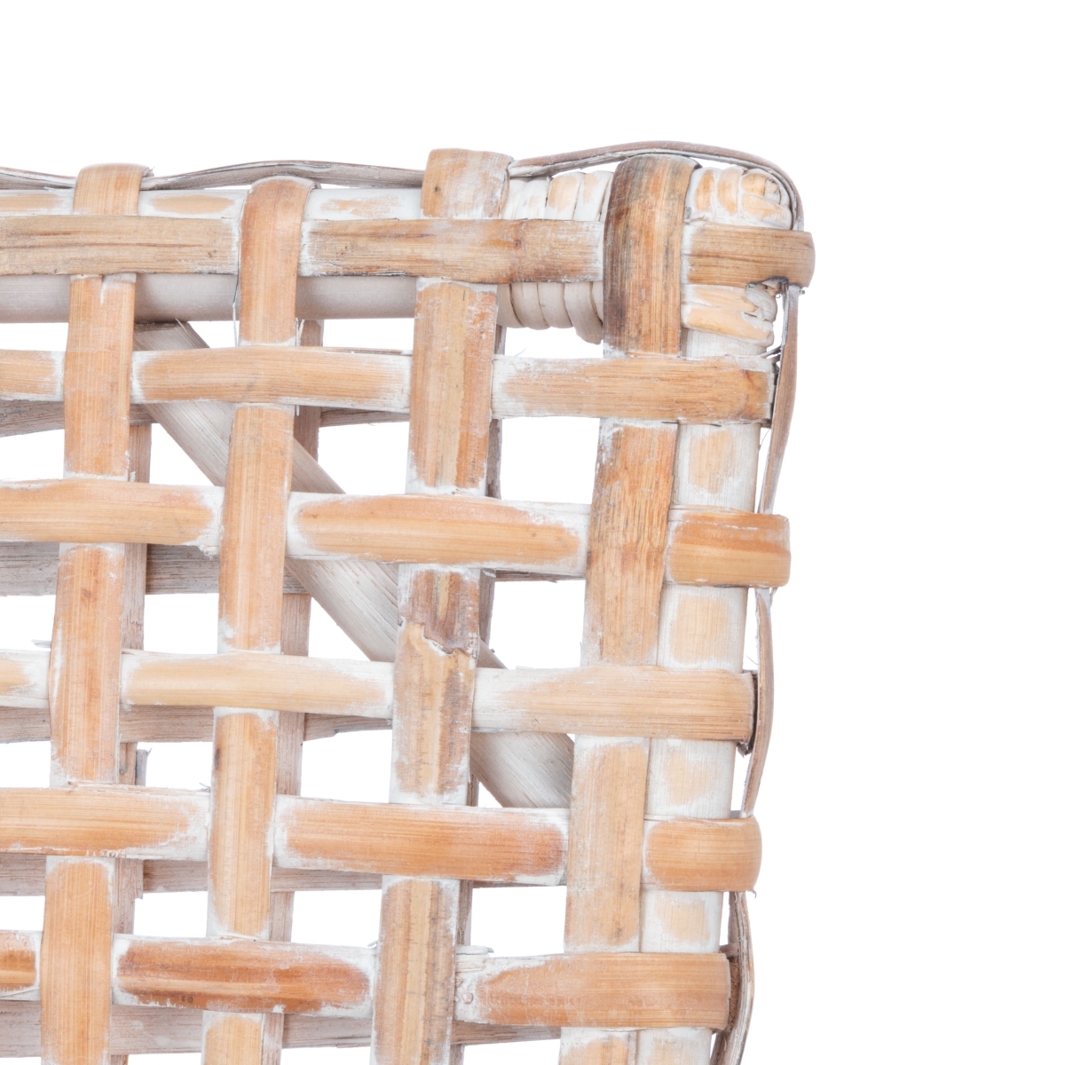 Collette Rattn Accent Chair W/ Cush - White / White Washed - Safavieh - Image 2