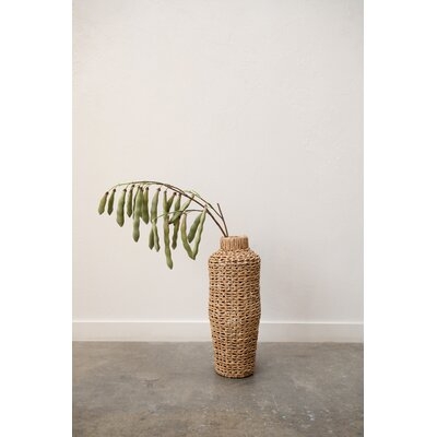 Troiano Brown Wood Vase - Image 0
