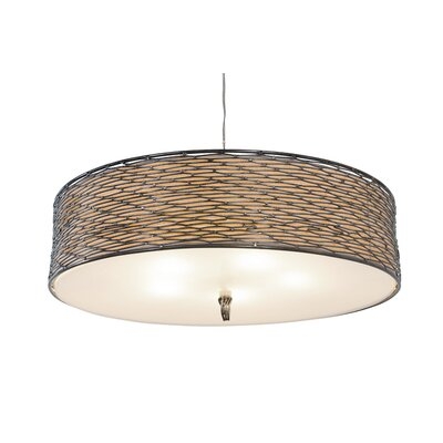 Mossley 5-Light Shaded Drum Chandelier - Image 0
