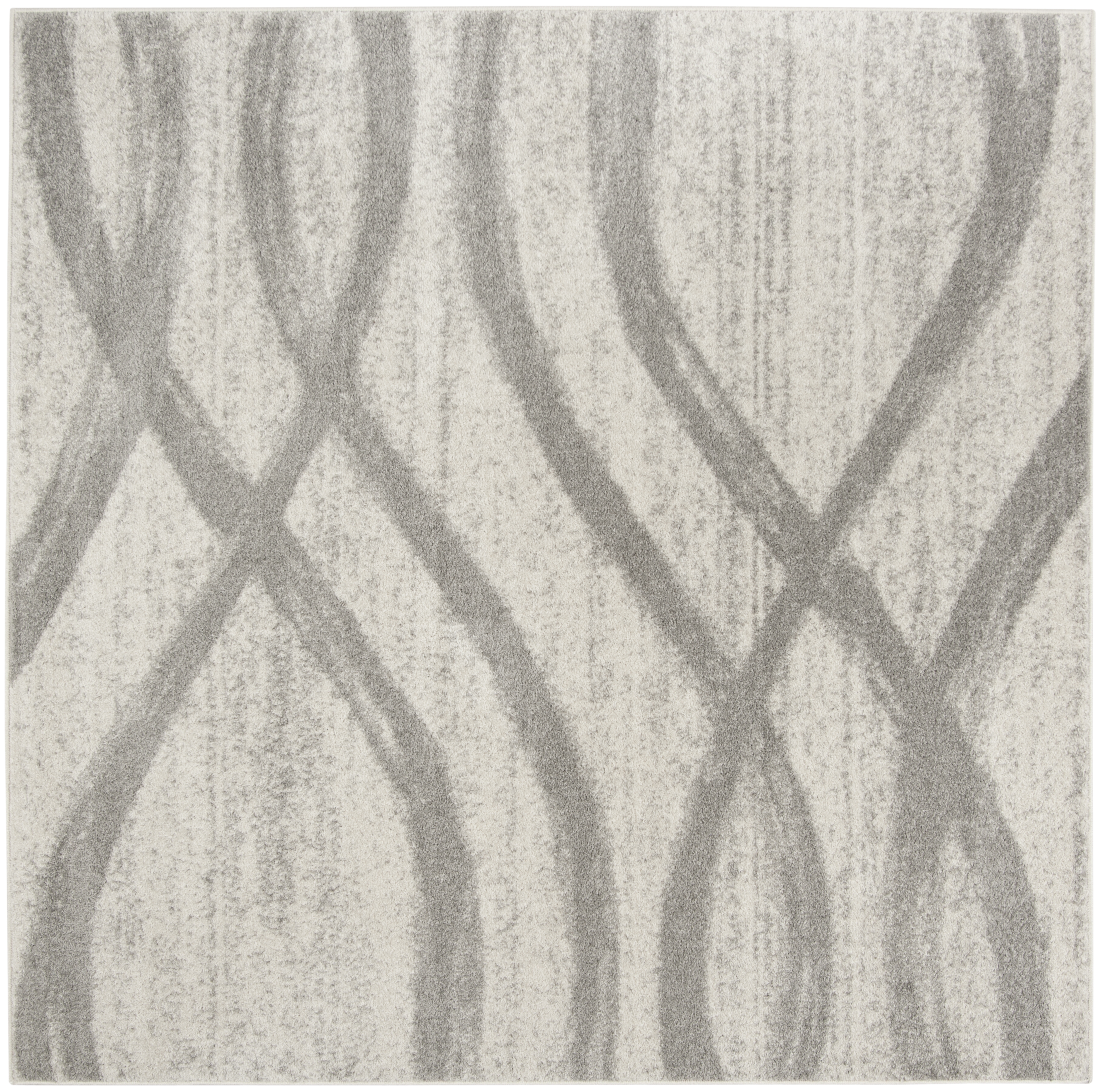 Arlo Home Woven Area Rug, ADR125C, Cream/Grey,  6' X 6' Square - Image 0