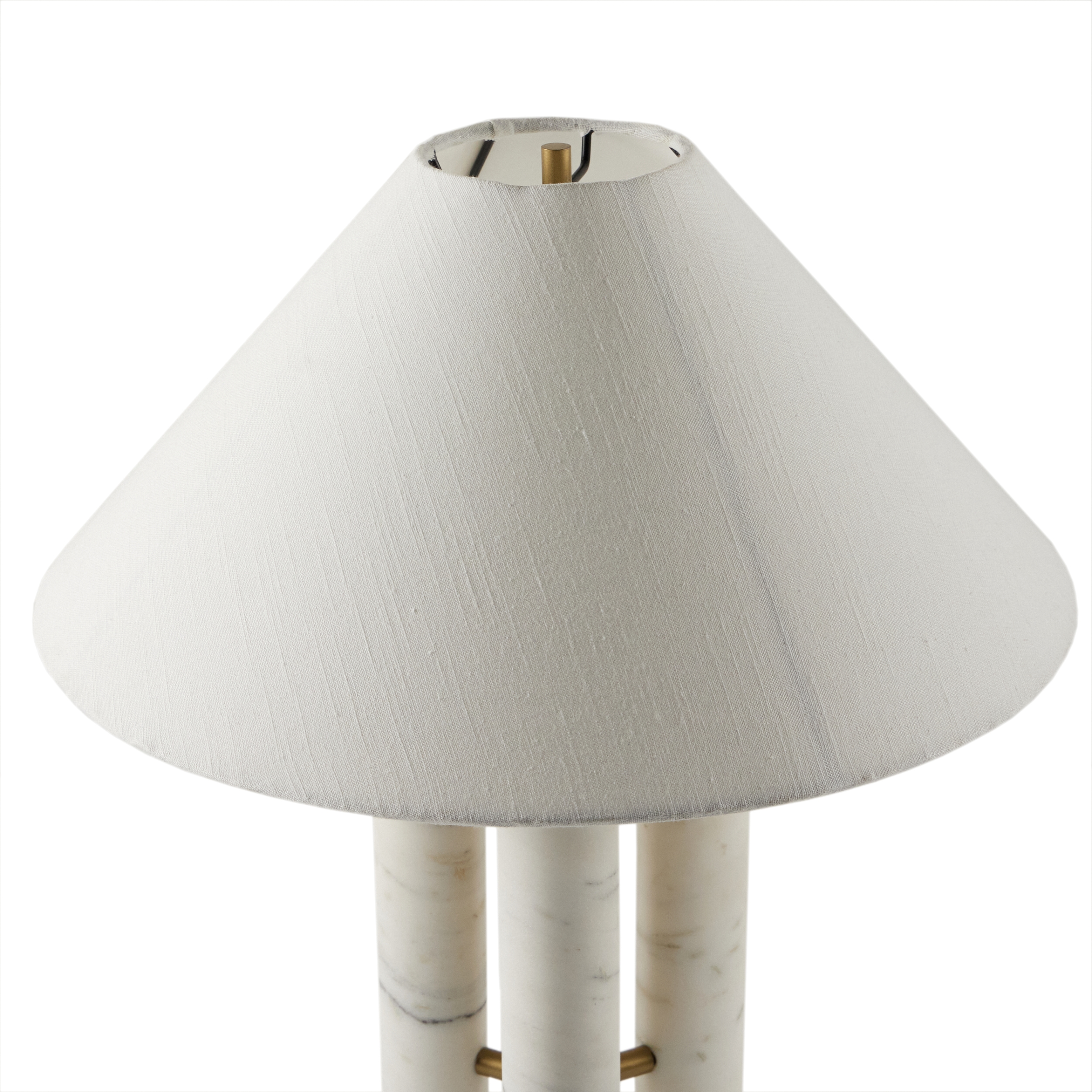 Medici Table Lamp-Chrcl And White Mrbl - Image 4