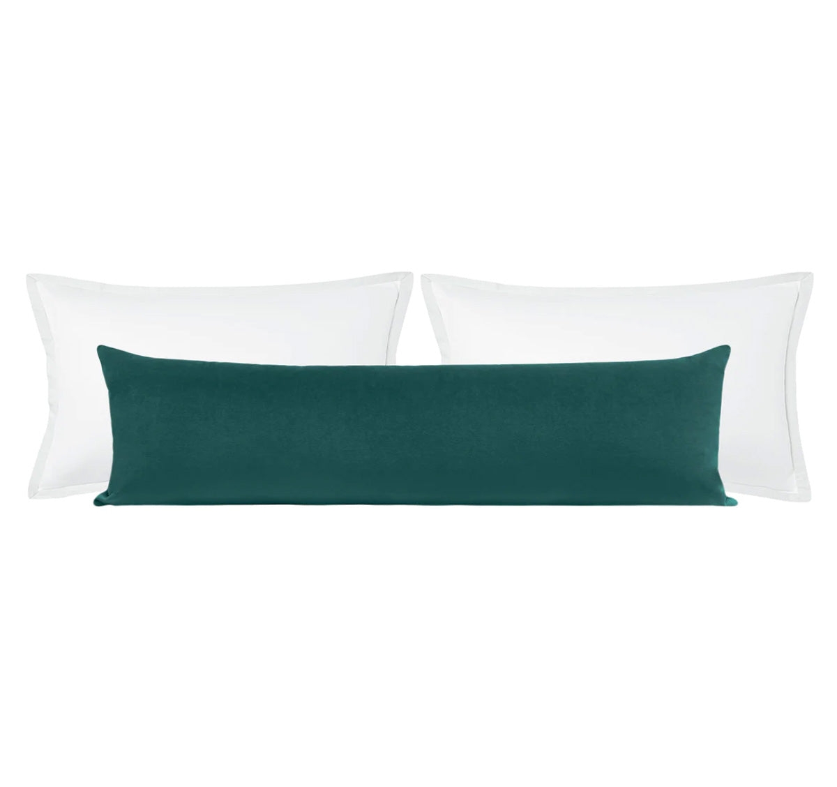 THE XL LUMBAR :: SOCIETY VELVET // PEACOCK - 14" X 48" - Image 0