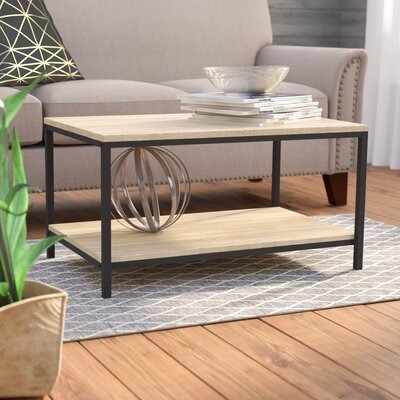 Bronson 4 Legs Coffee Table with Storage - Image 1