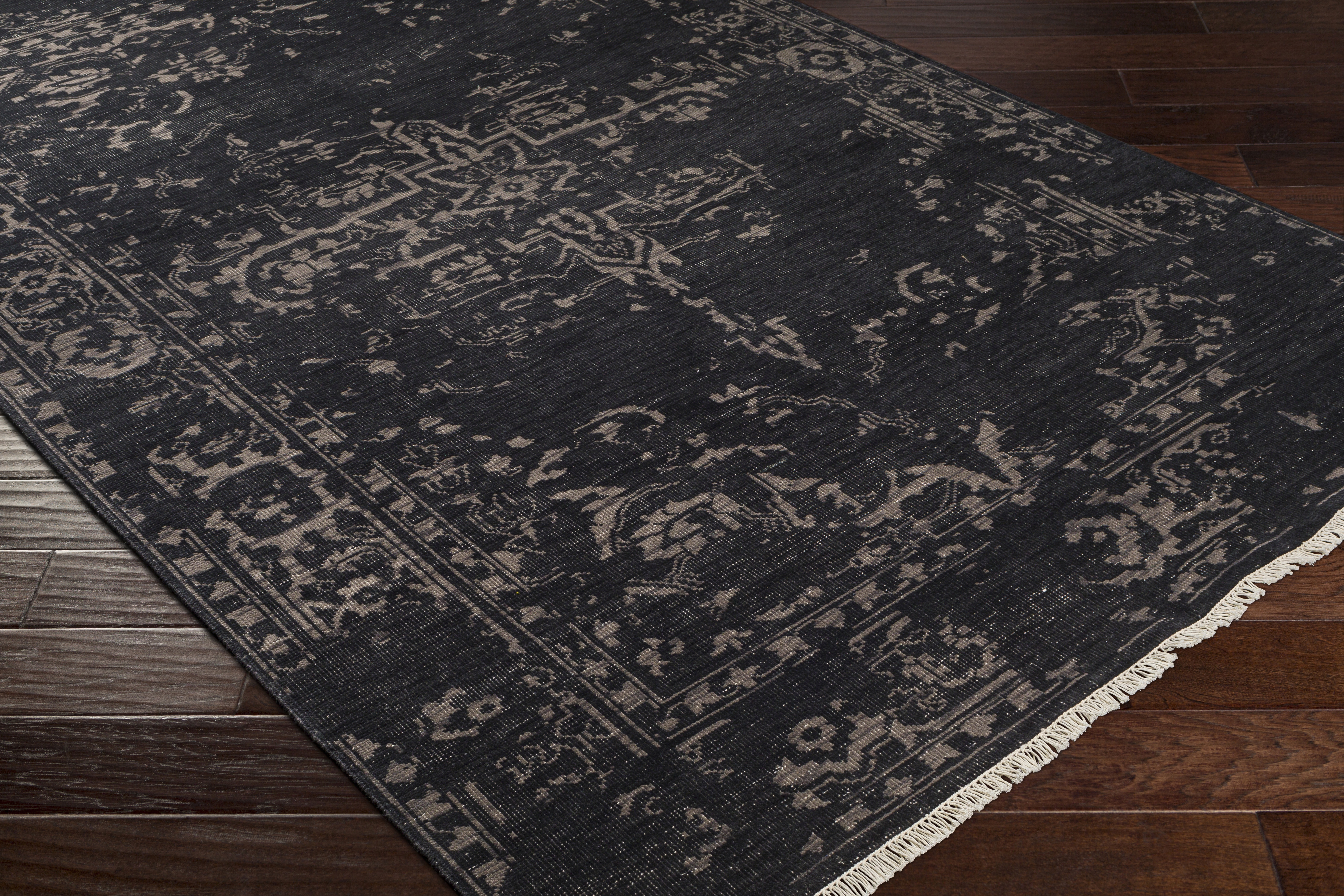 Festival Black Indoor 9' x 13' Handmade Rug - Image 4