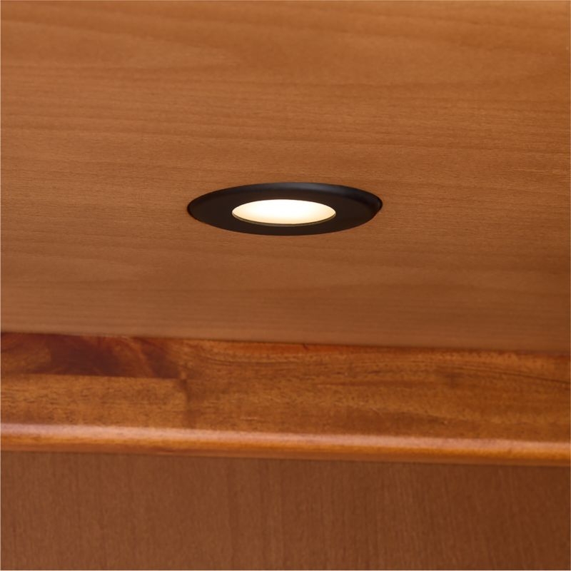 Maison Burl Wood Display Storage Cabinet with Light - Image 9